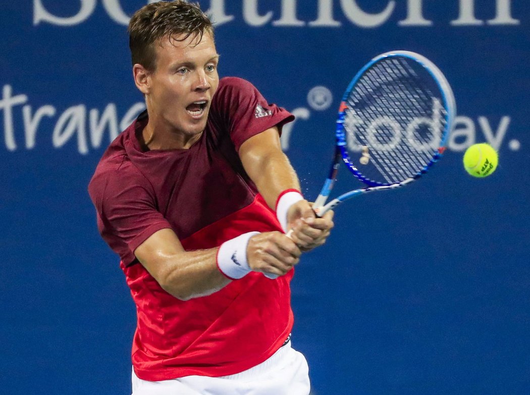 Tomáš Berdych na turnaji v Cincinnati