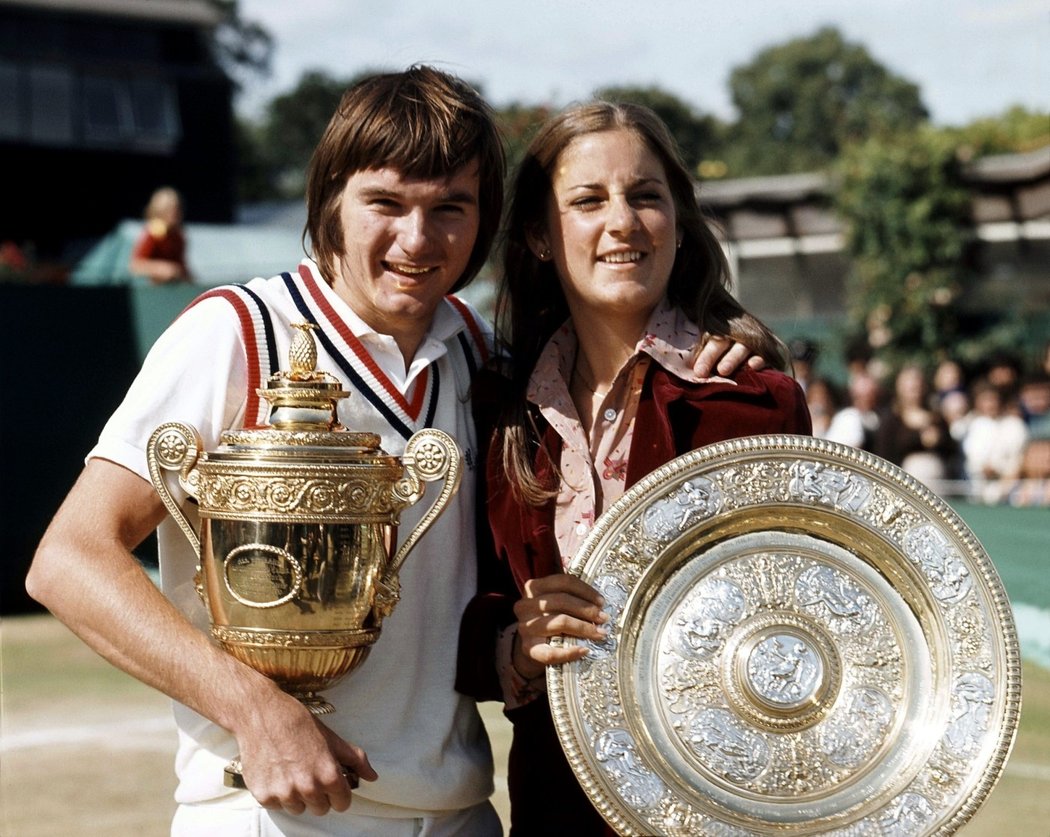 Slavný pár Jimmy Connors a Chris Evertová