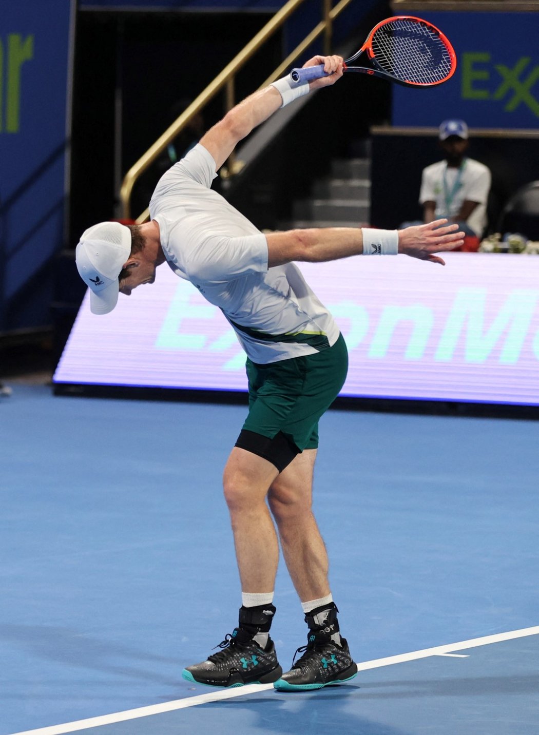 Andy Murray během semifinále s Jiřím Lehečkou