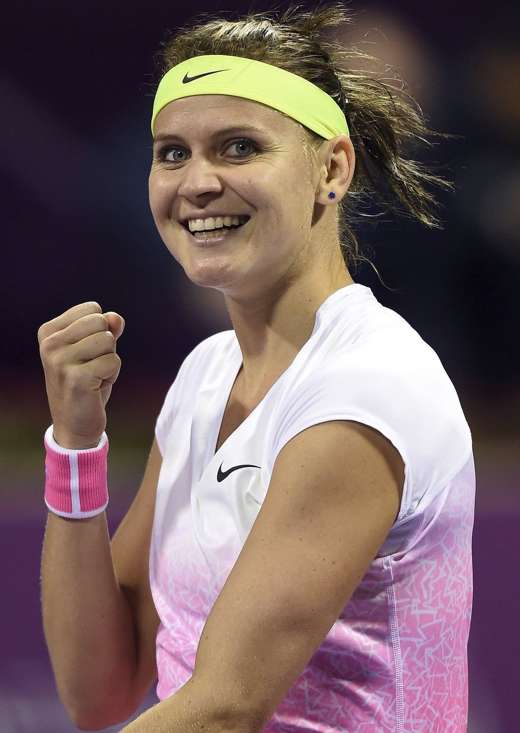 Vítězný úsměv Lucie Šafářové, která postoupila do finále turnaje v Dauhá