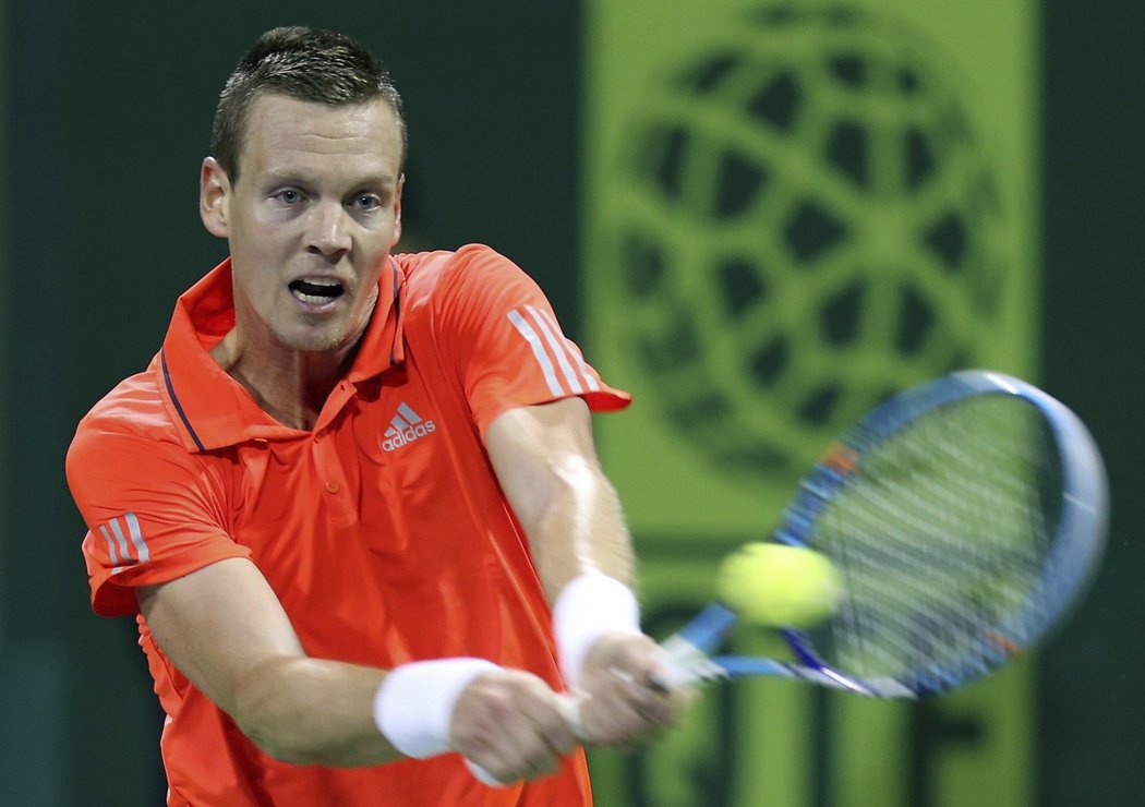 Tomáš Berdych na turnaji v Dauhá