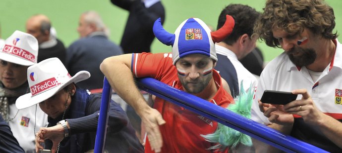 Čeští fanoušci na Davis Cupu v Ostravě