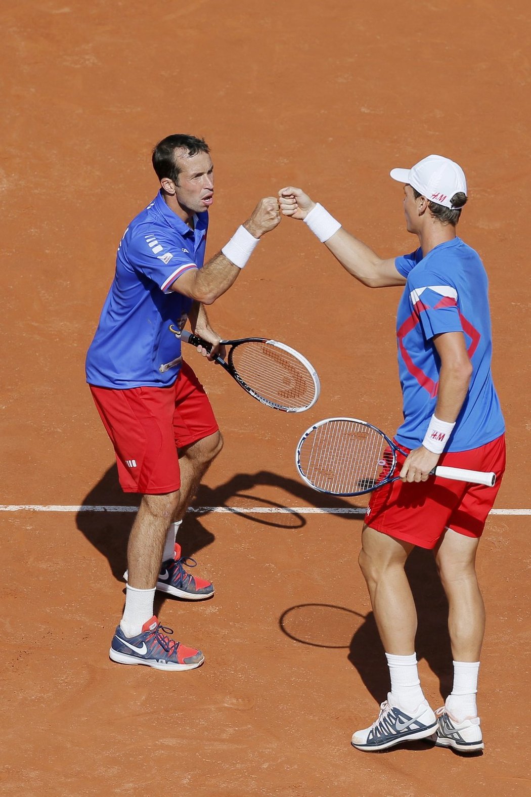 Štěpánek s Berdychem na Davis Cupu vyzkoušeli sílu francouzských tenistů