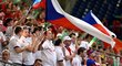 Do Ženevy dorazily desítky českých fanoušků a vytvořily tak českým tenistům prakticky domácí prostředí