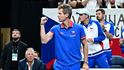Nehrající kapitán českého týmu Tomáš Berdych