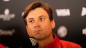 Kapitán španělských tenistů David Ferrer na tiskové konferenci před Davis Cupem