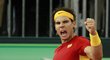 Vamos! Famózní Nadal zařídil Španělsku dva body a přispěl k páté výhře Španělska v Davis Cupu