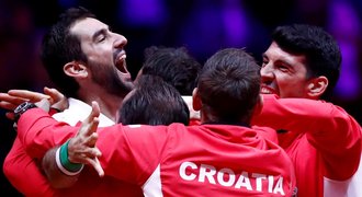 Chorvaté slaví druhý Davis Cup, poslední klasické finále rozhodl Čilič