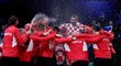 Chorvatští tenisté slaví zisk druhého Davis Cupu v historii