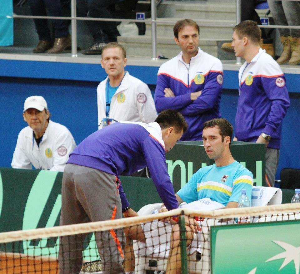 Kazachstánec Kukuškin v Davis Cupu proti Janu Hájkovi neměl šanci a prohrál ve třech setech