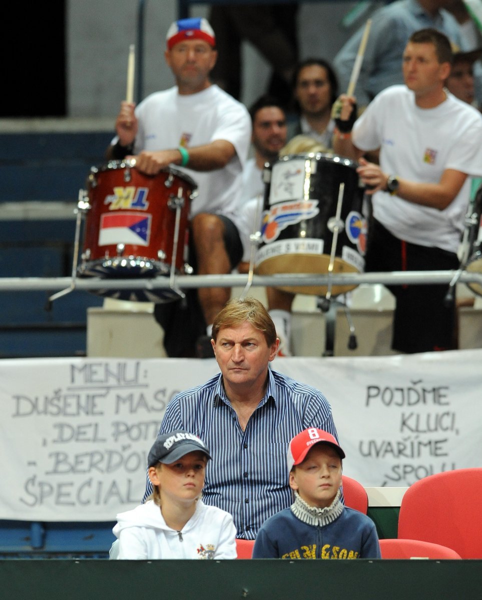 Na daviscupové čtvrtfinále se přišel podívat i kouč vítkovických hokejistů Alois Hadamczik