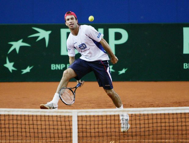 Radek Štěpánek při tréninku v Poreči Radek Štěpánek při tréninku v Poreči