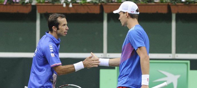Radek Štěpánek s Tomášem Berdychem tvoří v Davis Cupu téměř neporazitelnou dvojici