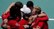 Tenisté Kanady se radují z úspěšného utkání v Davis Cupu