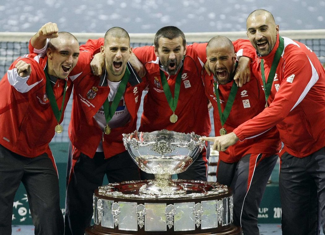 Srbští tenisté vyhráli poprvé v historii Davis Cup