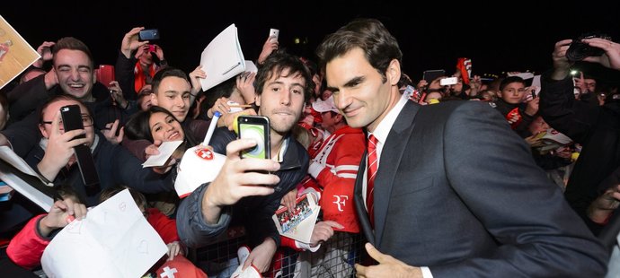 Selfie s Federerem