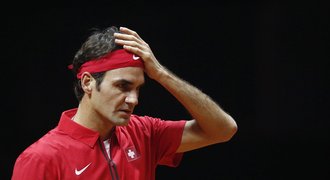 Federer po zranění trpěl s Monfilsem, finále Davis Cupu je vyrovnané