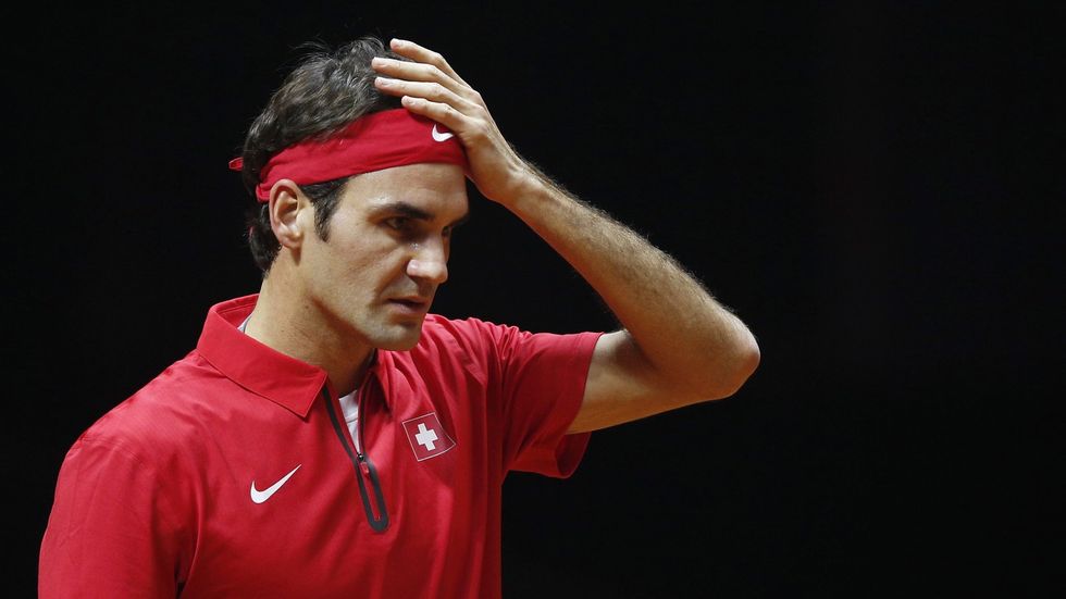 Roger Federer chyboval, proti Monfilsovi se mu ve finále Davis Cupu příliš nedařilo