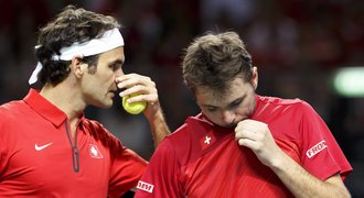 Švýcarům teče do bot, Federer s Wawrinkou rupli s Kazachy ve čtyřhře