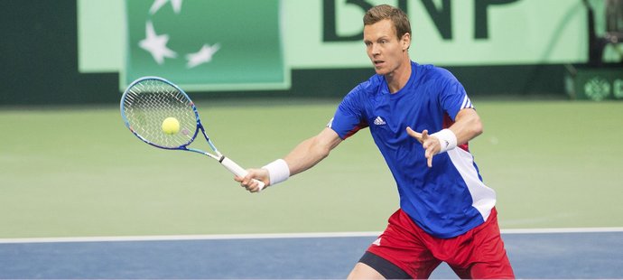 Berdych oslavil v Davis Cupu 50. výhru, v deblu vyrovnal Kodeše