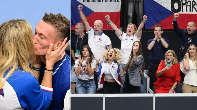Známé tváře na Davis Cupu v Praze: dorazili ministři i partnerky hráčů. Odměna pro Lehečku Známé tváře na Davis Cupu v Praze: dorazili ministři i partnerky hráčů. Odměna pro Lehečku
