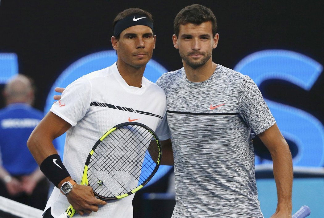 Rafael Nadal nebo Grigor Dimitrov? Z této dvojice vzejde druhý finalista Australian Open