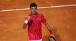 Srbský tenista Novak Djokovič během finále turnaje Masters v Římě