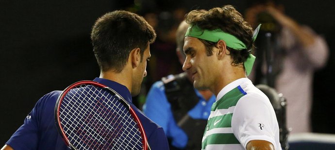 Dobojováno. Srbský tenista Novak Djokovič poté, co porazil v semifinále Australian Open Rogera Federera
