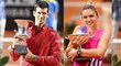 Srbský tenista Novak Djokovič dostal za titul v Římě o deset eur vyšší prémii než ženská šampionka Simone Halepová