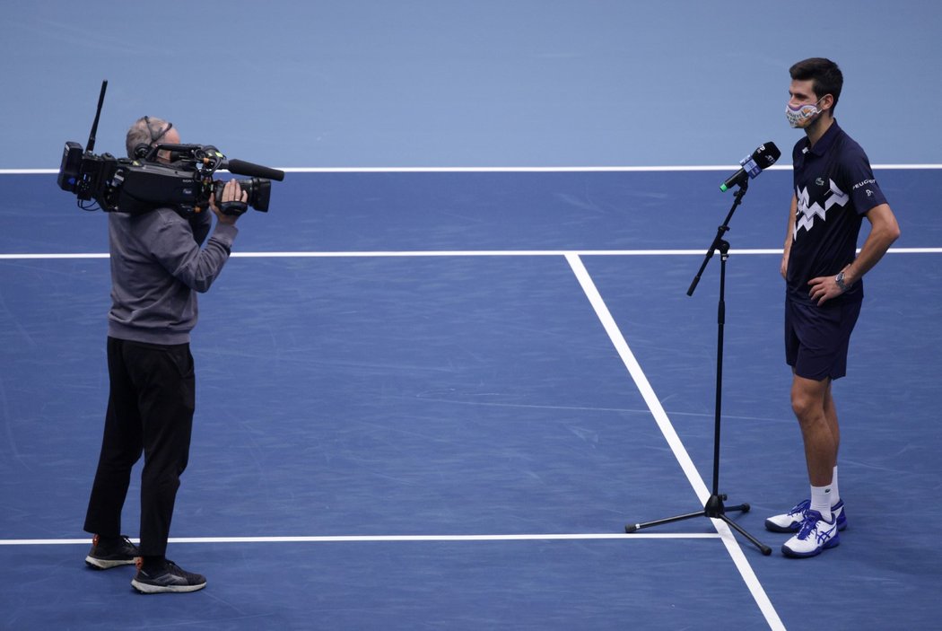 Srbský tenista Novak Djokovič na turnaji ve Vídni, kde prohrál s italským outsiderem