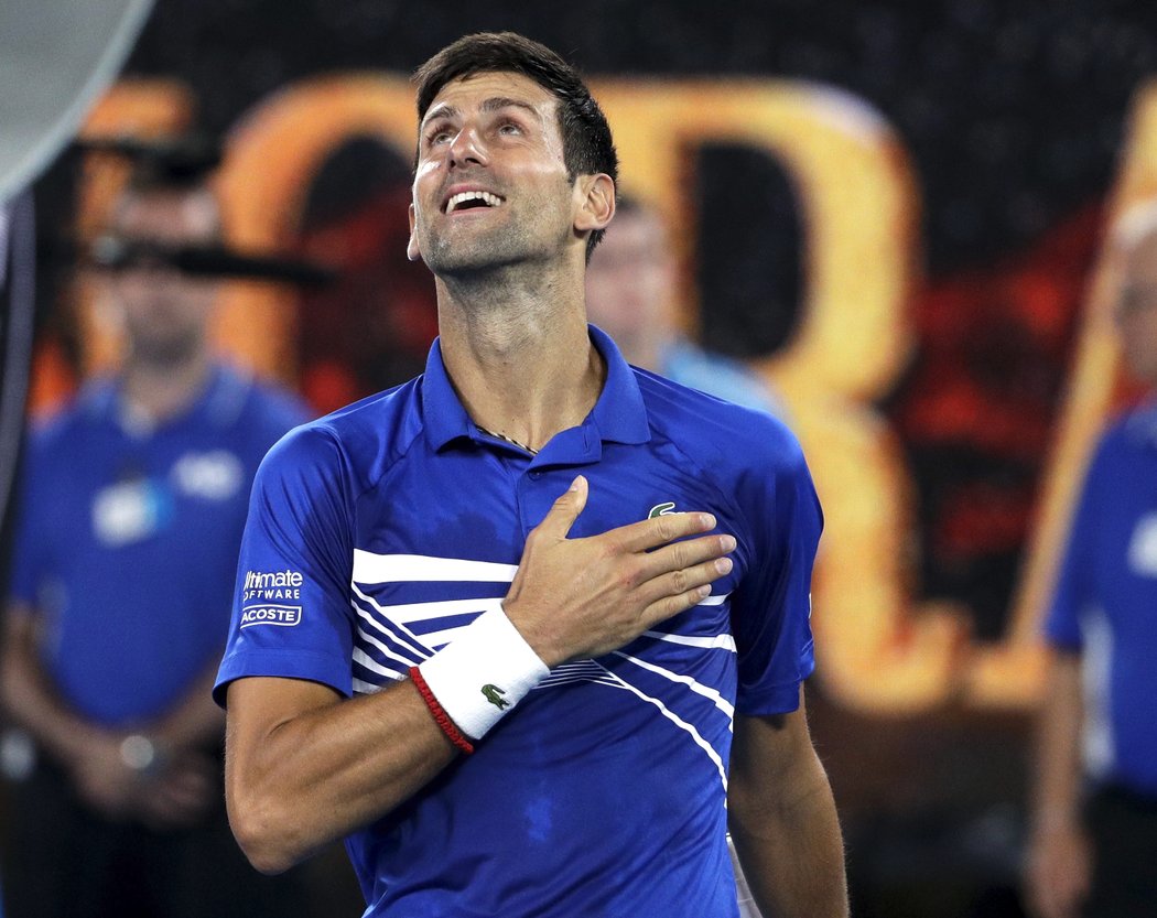 Novak Djokovič si v semifinále Australian Open počínal naprosto suverénně