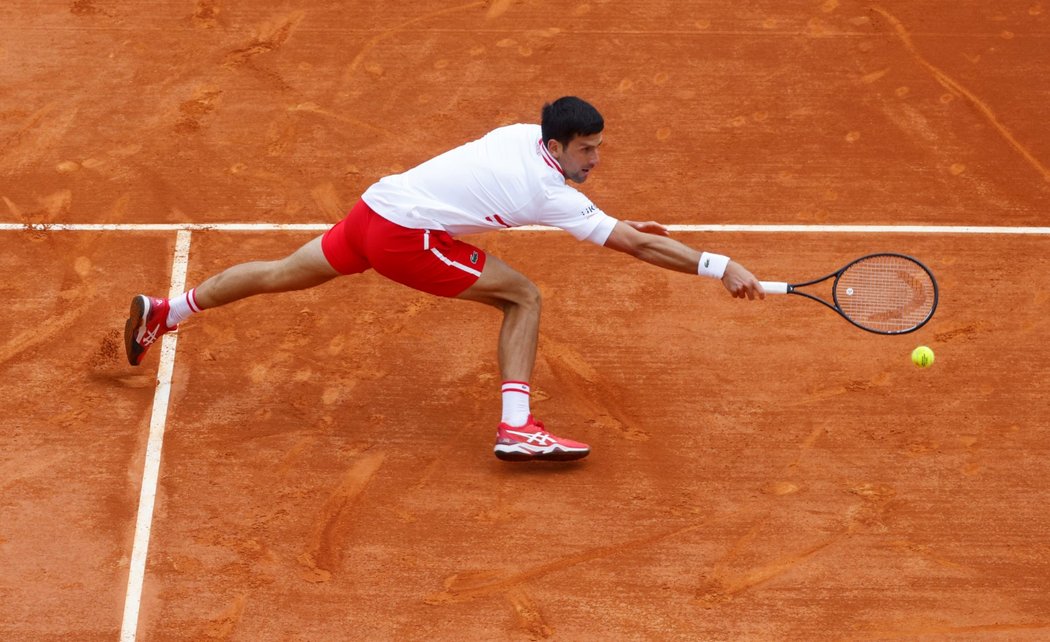 Novak Djokovič na turnaji v Monte Carlu