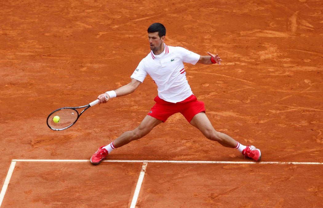 Novak Djokovič na turnaji v Monte Carlu