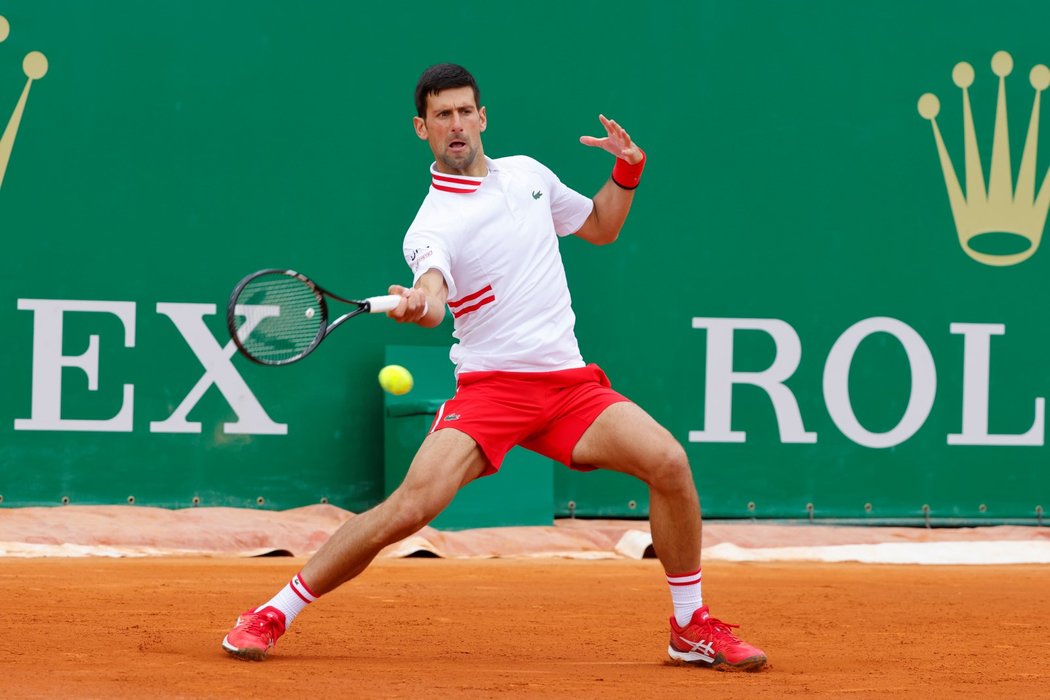 Novak Djokovič na turnaji v Monte Carlu