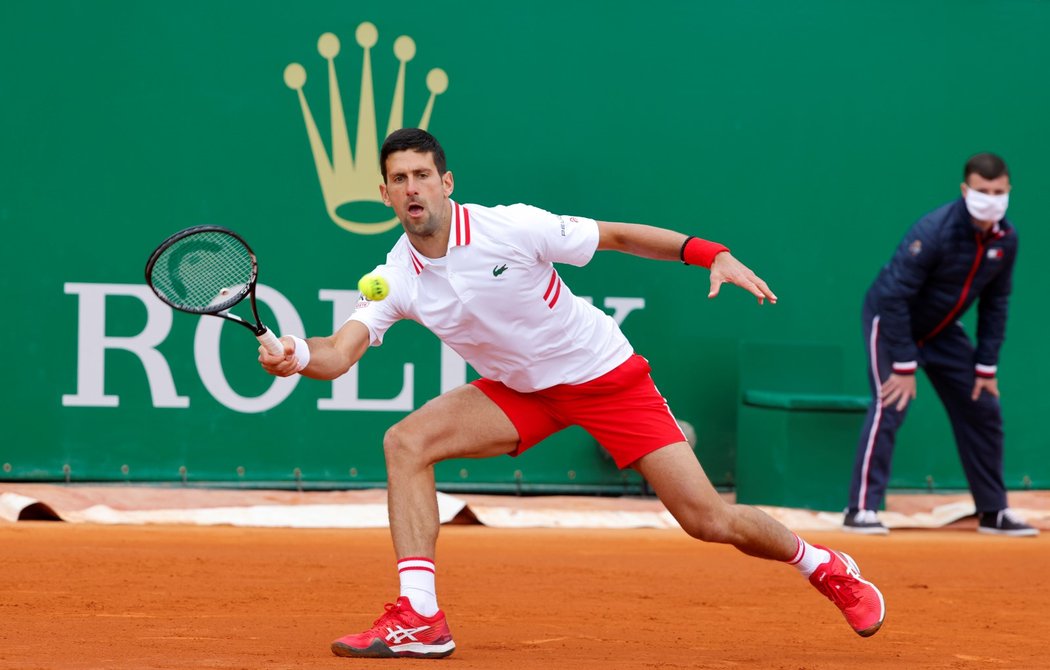 Novak Djokovič na turnaji v Monte Carlu