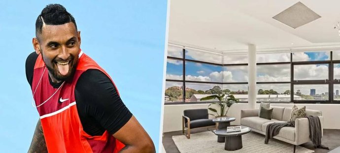 Australský tenista Nick Kyrgios si pořídil nemovitost za téměř 26 milionů korun
