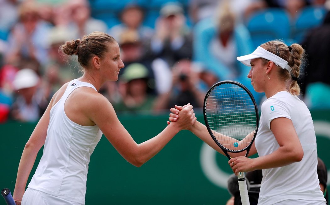 Karolína Plíšková po postupu do čtvrtfinále turnaje v Eastbourne