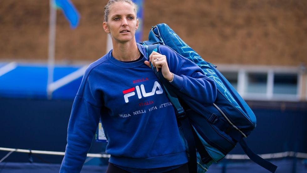 Karolína Plíšková na turnaji v Eastbourne