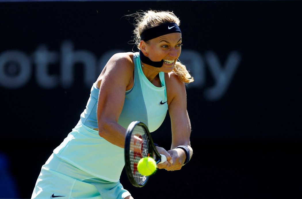 Tenistka Petra Kvitová v generálce před Wimbledonem dokázala porazit Britku Boulterovou