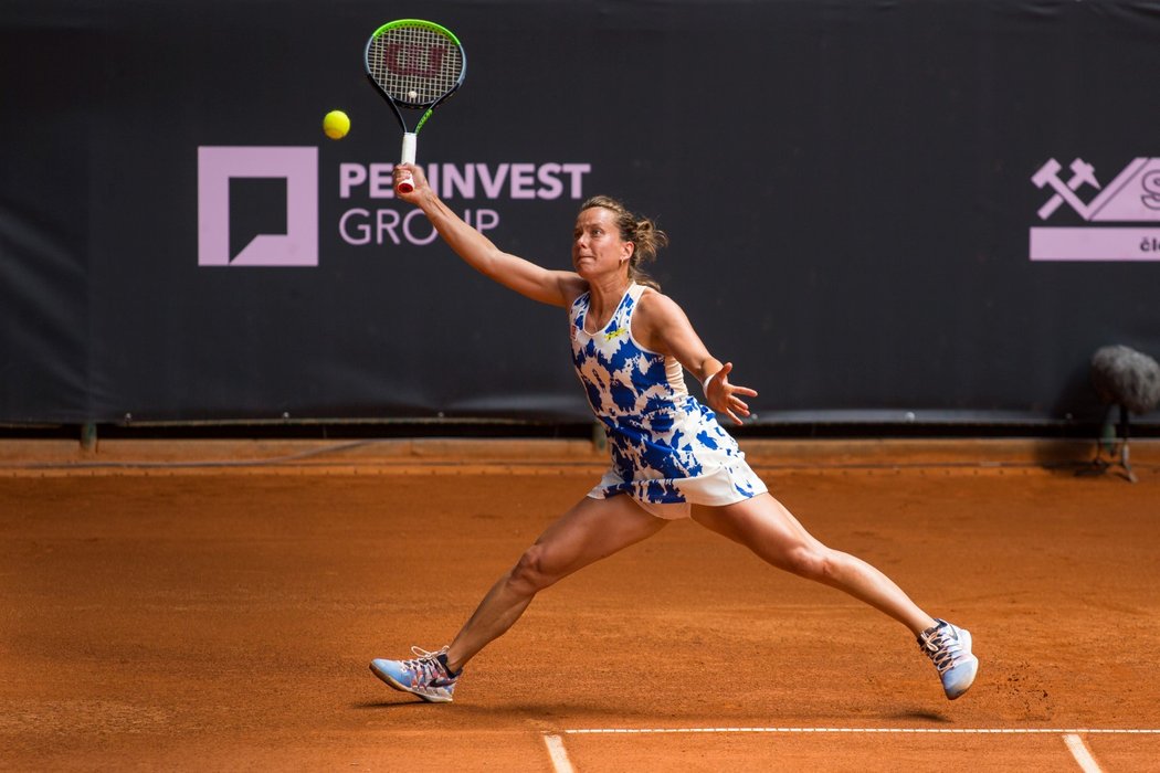 Barbora Strýcová během duelu na Elite Trophy