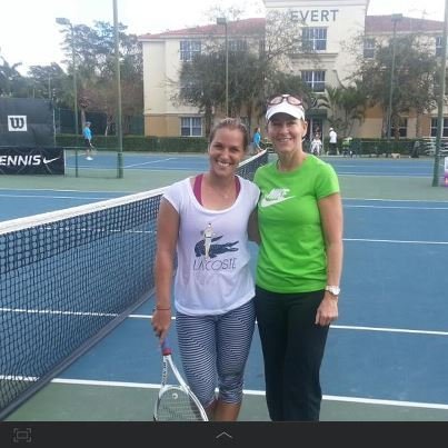 Cibulková s legendární Chris Evertovou