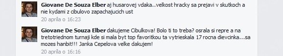 Takhle na facebooku píše komentátor Tomáš Daniš o Dominice Cibulkové