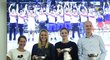 Barbora Strýcová, Petra Kvitová, Karolína Pílšková a kapitán Petr Pála po návratu z vítězného finále Fed Cupu ve Francii