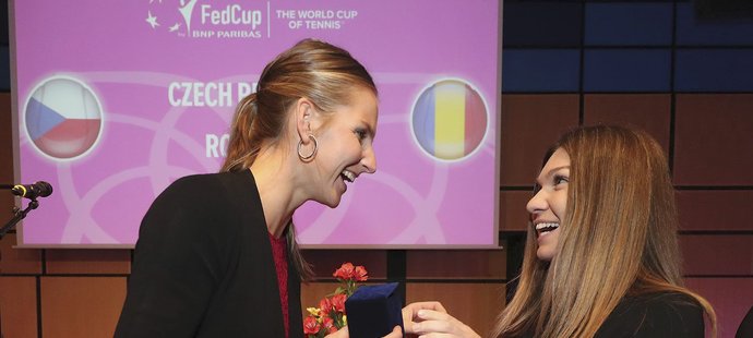 Tenisové jedničky pro Fed Cup mezi Českem a Rumunskem - Karolína Plíšková a Simone Halepová
