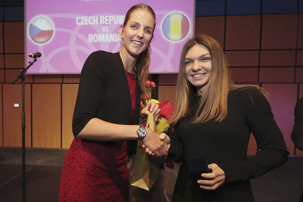 Tenisové jedničky pro Fed Cup mezi Českem a Rumunskem - Karolína Plíšková a Simona Halepová