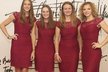 České tenistky pro zápas s Rumunskem - Karolína Plíšková, Markéta Vondroušová, Barbora Krejčíková a Kateřina Siniaková