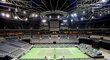 Pražská O2arena, dějiště prvního kola tenisového Fed Cupu mezi Českem a Švýcarskem