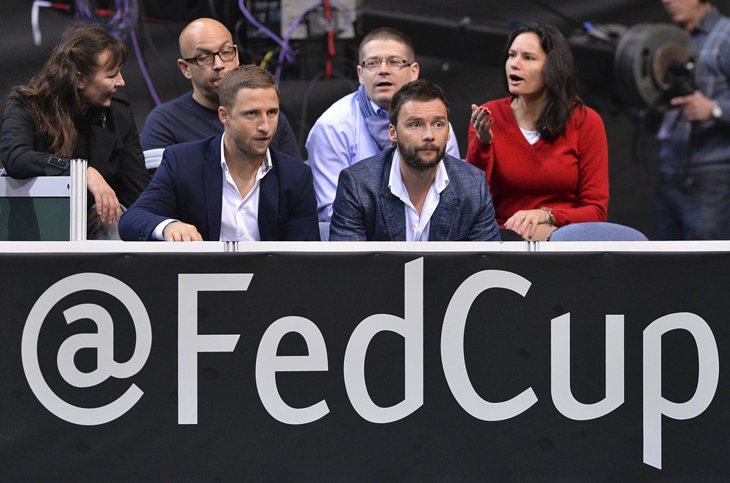 Na finále Fed Cupu v O2 Areně nechyběl ani fotbalista Marek Jankulovski