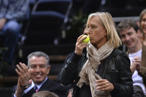 Česká tenisová legenda Martina Navrátilová Česká tenisová legenda Martina Navrátilová