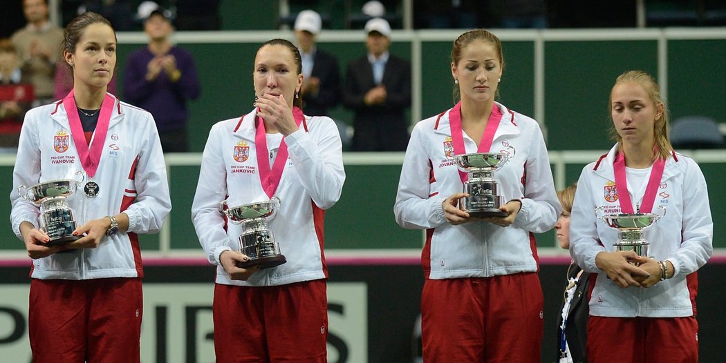 Na Češky neměly! Srbské tenistky se stříbrnými medailemi po finále Fed Cupu
